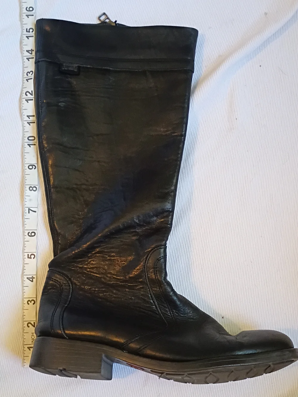 Camper Women's Tall Black Leather Riding Boot